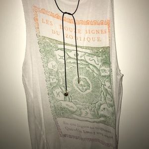 Zodiac sign light tank top